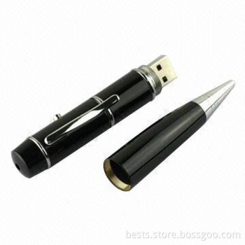 Pen USB Flash Drive with Copper Casing, Customized Logos and Packing Ways are Accepted
